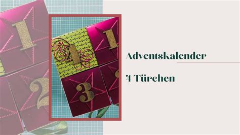 Roll Up Adventskalender DIY 4 Türchen Sterne Stampin Up Weihnachten