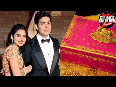 Mukesh Ambani Son Wedding Card Cost - Wedding Gallery