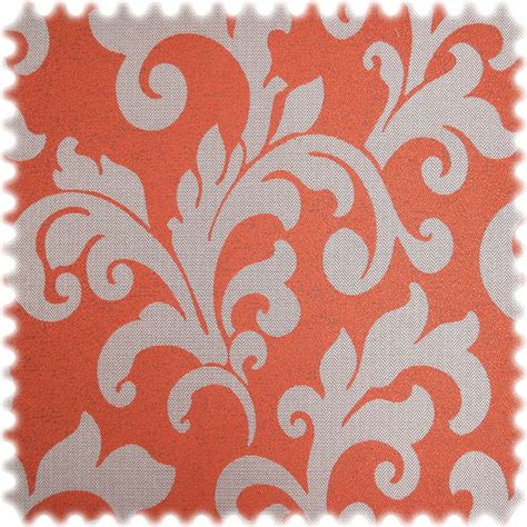 AKTION Jacquard Ornament Möbelstoff Hixon Orange B1 Polsterstoffe