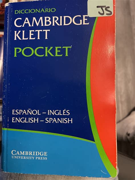 Diccionario Cambridge Klett Pocket Espaqol Inglis English Spanish