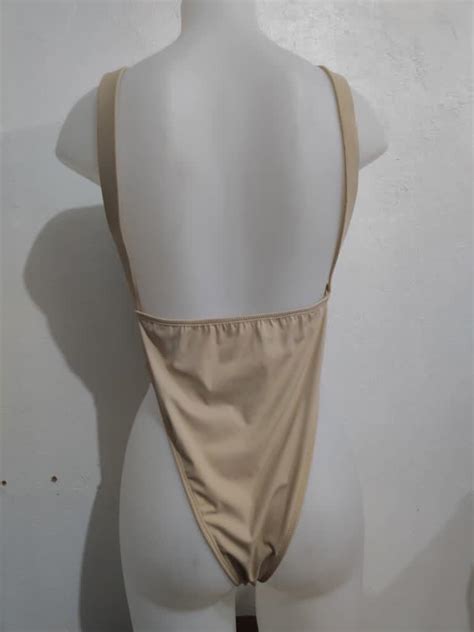 Sewlocal One Piece High Cut Bikini Nude Women S Fashion Swimwear