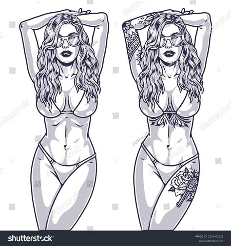 9 910 Hot Girls Bikini Stock Vectors And Vector Art Shutterstock