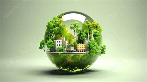 Illustrations Depicting Sustainable Environmental Practices Powerpoint