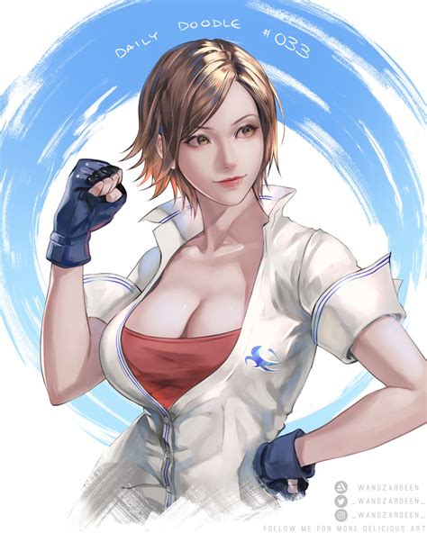 Rule 34 1girls Big Breasts Cleavage Female Female Only Kazama Asuka Light Skinned Female