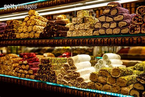 Traditional Turkish Delights Sweet Rolls Oriental Sweets Lukum Lokum