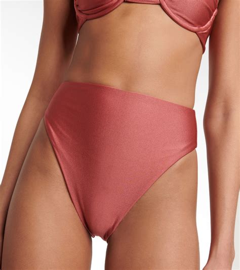 Incline High Rise Bikini Bottoms In Pink Jade Swim Mytheresa