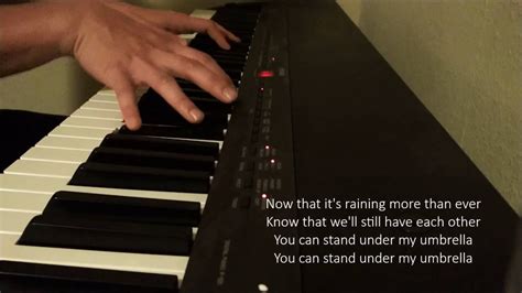 Rihanna Ft Jay Z Umbrella Piano Cover Youtube