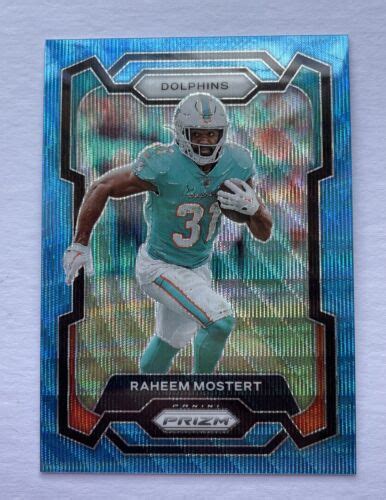 Panini Prizm Football Raheem Mostert Blue Wave Parallel