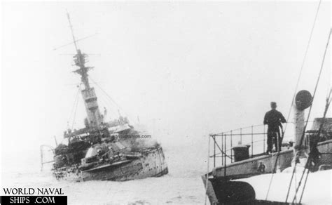 HMS Britannia sinking, 9th November 1918.