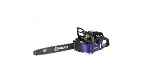 Kobalt 80 Volt Max Lithium Ion 18 In Cordless Electric Chainsaw Youtube