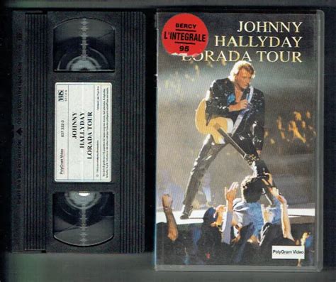 Johnny Hallyday K Video Vhs Secam Lorada Tour Bercy Eur