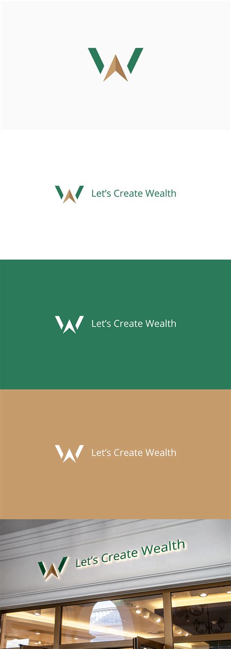 Lets Create Wealth Logo Design On Behance