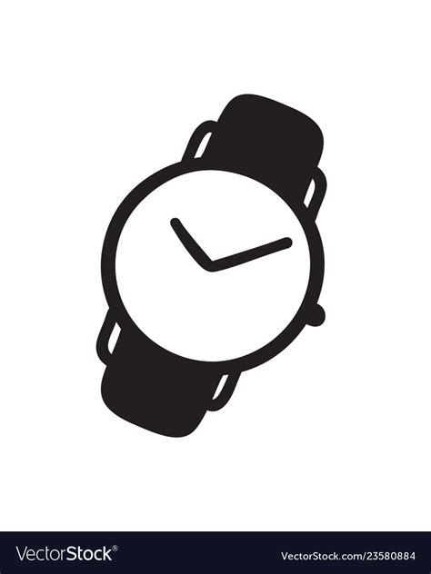 Hand Drawn Watch Doodle Clocks Artistic Drawing Vector Image