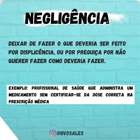 Negligência Na Enfermagem Exemplos LIBRAIN