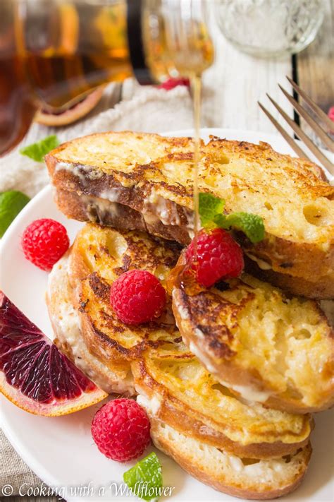 Honey Vanilla Whipped Cream Cheese Stuffed French Toast