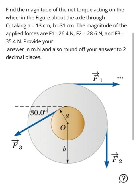 Solved Find The Magnitude Of The Net Torque Acting On Th