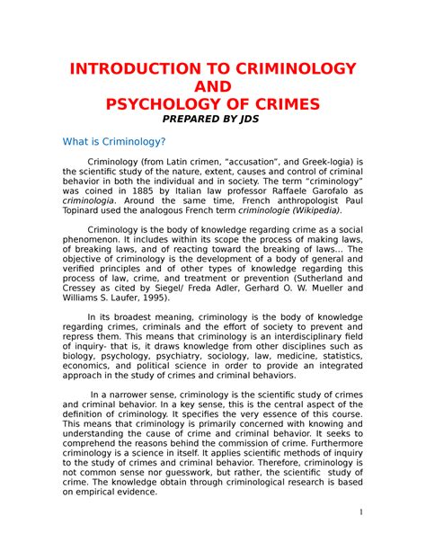 Introduction To Criminology Theories History Philosophers Laws And Crimes Introduction To