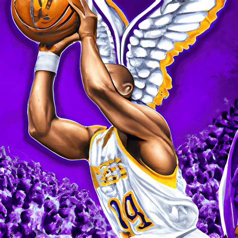 Kobe Bryant With Angel Wings Creative Fabrica