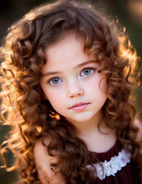 Premium AI Image | Little girl realistic photo generative AI