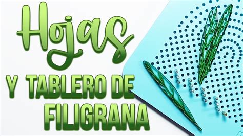 Quilling Paper Hojas Con El Tablero De Filigrana Paper Quilling Art