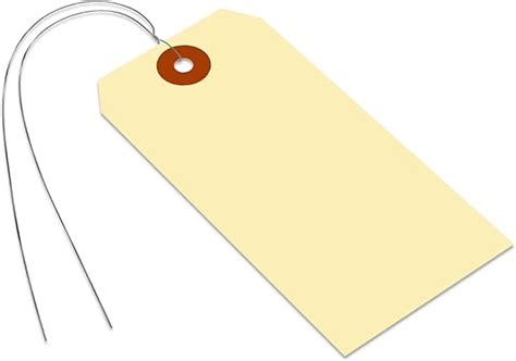 Smartsign Blank Manila Tags With Wire Pack Of Size Pt Thick