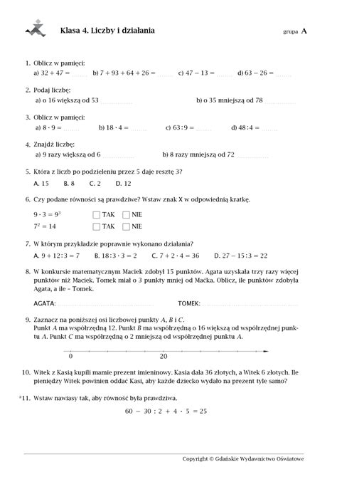 Matematyka Z Plusem Sprawdziany Podstawa Pdf Off