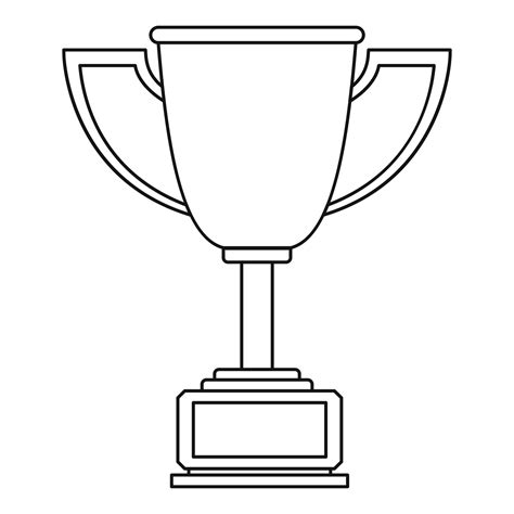 Cup award icon vector thin line 14616571 Vector Art at Vecteezy