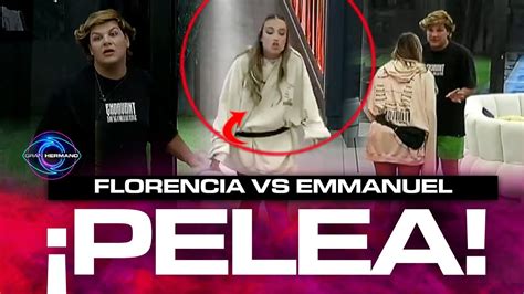 PELEA EN LA MADRUGADA A LOS GRITOS Emmanuel Con Florencia Lo Fueron