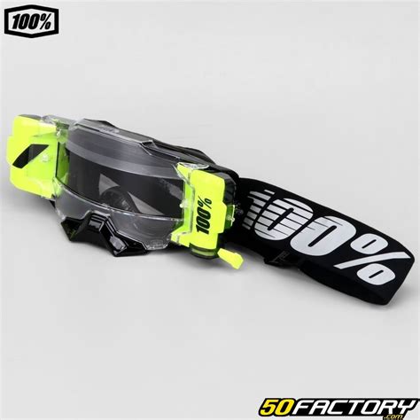 Masque Armega Forecast Roll Off Noir Et Jaune Fluo Pi Ce