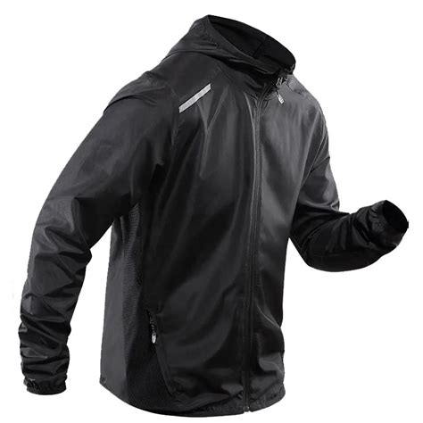 Custom Waterproof Reflective Running Jacket For Men,Lightweight Running Jacket,Track Jacket With ...