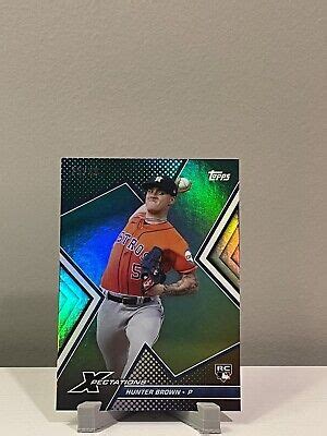 Hunter Brown Topps Xpectations Iridescent Foil Parallel Rookie