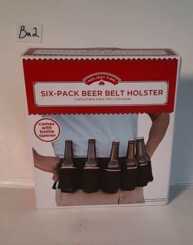 Holiday Time Six Pack Beer Belt Holster Ebay