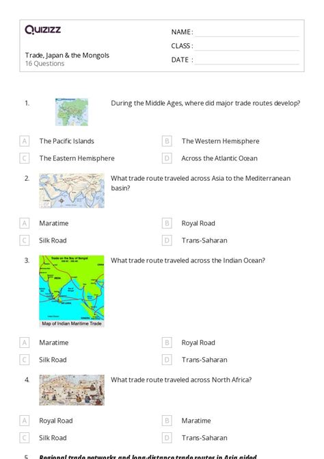 50 The Mongol Empire Worksheets On Quizizz Free And Printable