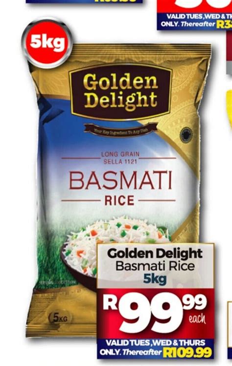 Golden Delight Basmati Rice 5kg Offer At Take N Pay