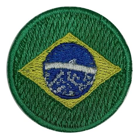 Patch Bordado Bandeira Brasil X Cm Mercadolivre