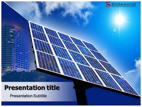 Solar Panels Powerpoint Template