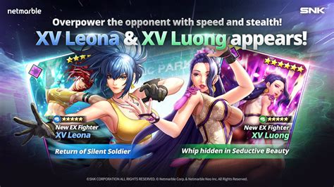 The King Of Fighters Allstar Introduces Xv Leona And Xv Luong As