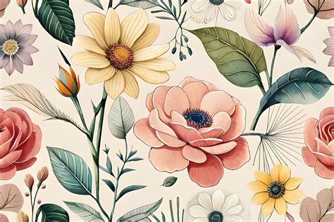 Floral Pattern Graphic By 1xmerch · Creative Fabrica