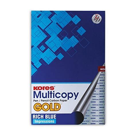 Kores Penpencil Carbon Paper Multicopy Blue Pack Of 100 Sheets