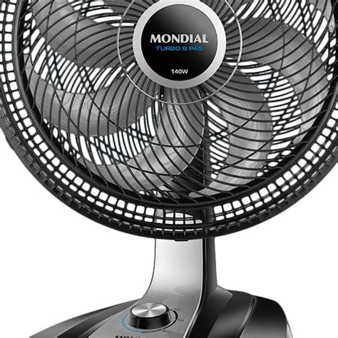 Ventilador De Mesa 50cm - Ventilador de Mesa 50cm 8 pás Mondial Turbo VTX-50-8P Preto 110V ...