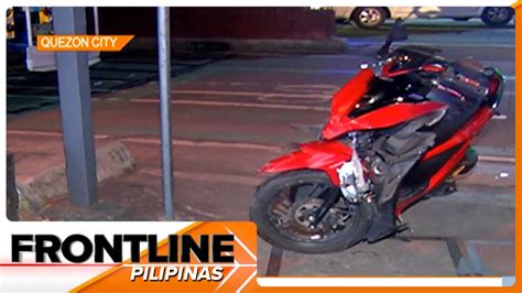 Rider Sugatan Matapos Bumangga Sa Kotse Frontline Pilipinas Youtube