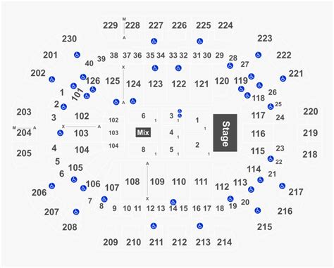 Pepsi Center Seating Chart With Rows And Seat Numbers Two Birds Home