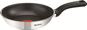 Tefal 20cm Comfort Max Stainless Steel Non Stick Frying Pan Silver