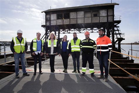 El Puerto de Huelva desarrolla a buen ritmo las obras de restauración