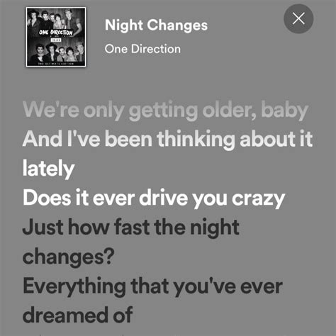 Night Changes - One Direction | Wallpaper lirik lagu, Lirik lagu, Lirik