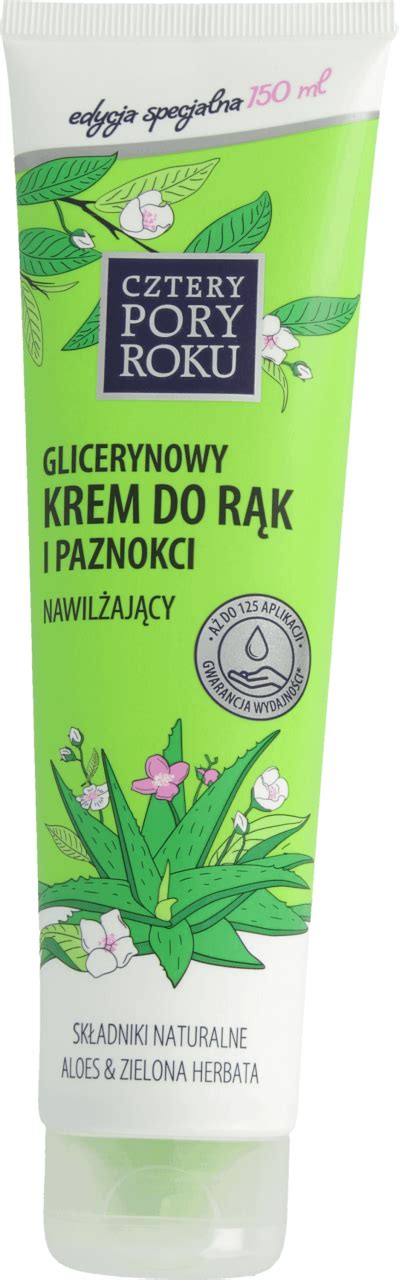 Cztery Pory Roku Glicerynowy Krem Do R K I Paznokci Nawil Aj Cy Aloes