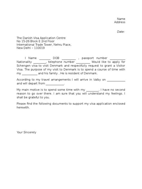 Sample Visitor Visa Cover Letter Latest News