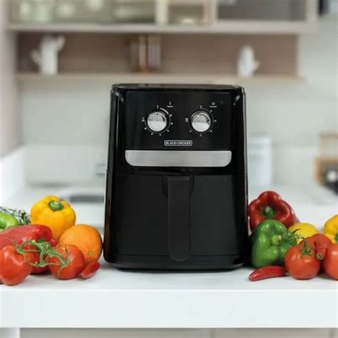 Fritadeira Elétrica Air Fryer Black Decker AFM4 4L Preta 1400W 220V