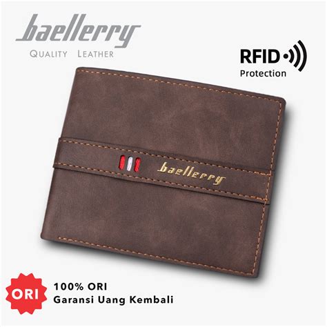 Jual Baellerry D Dompet Pria Rfid Protect Bahan Kulit Pu Leather