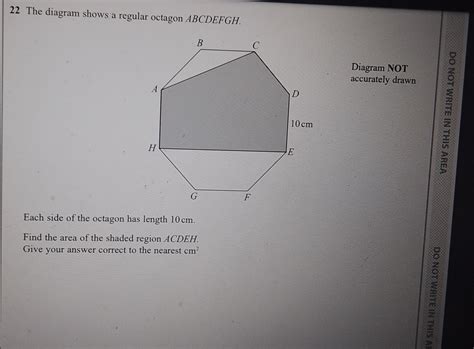 Solved The Diagram Shows A Regular Octagon Abcdefgh Diagram Not